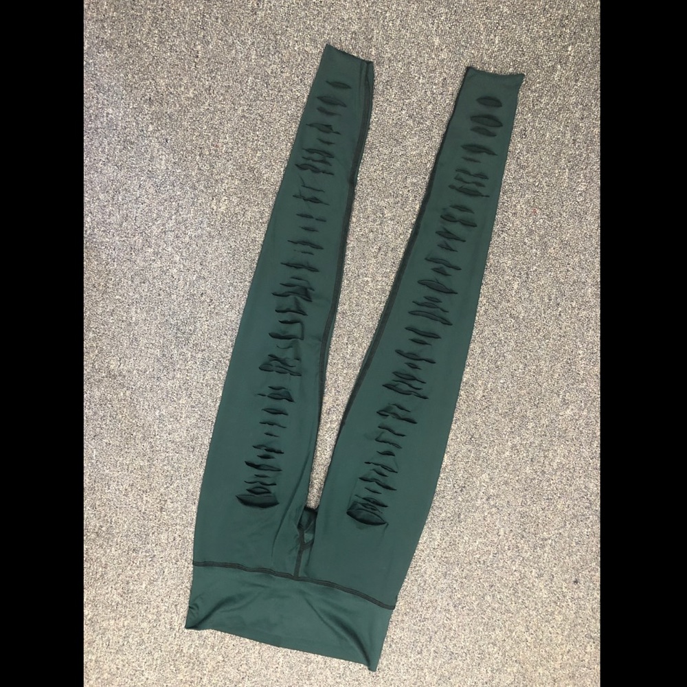 Teeki Hunter Green Laser Cut Hot Pant